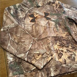 Under Armour Camo Hoodie with Orange Accent